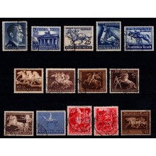 Tysk Rige - Blandet lot med forskellige mærker - "Brune bånd" - SA og SS.